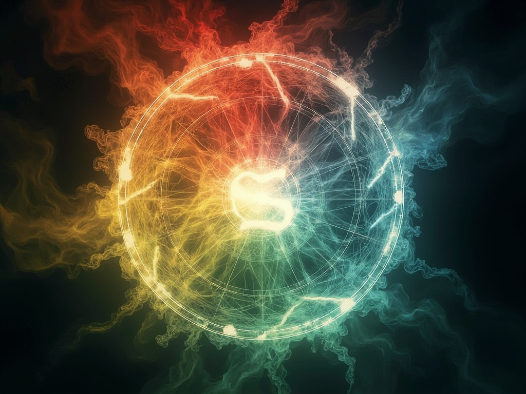 五行能量流转示意图