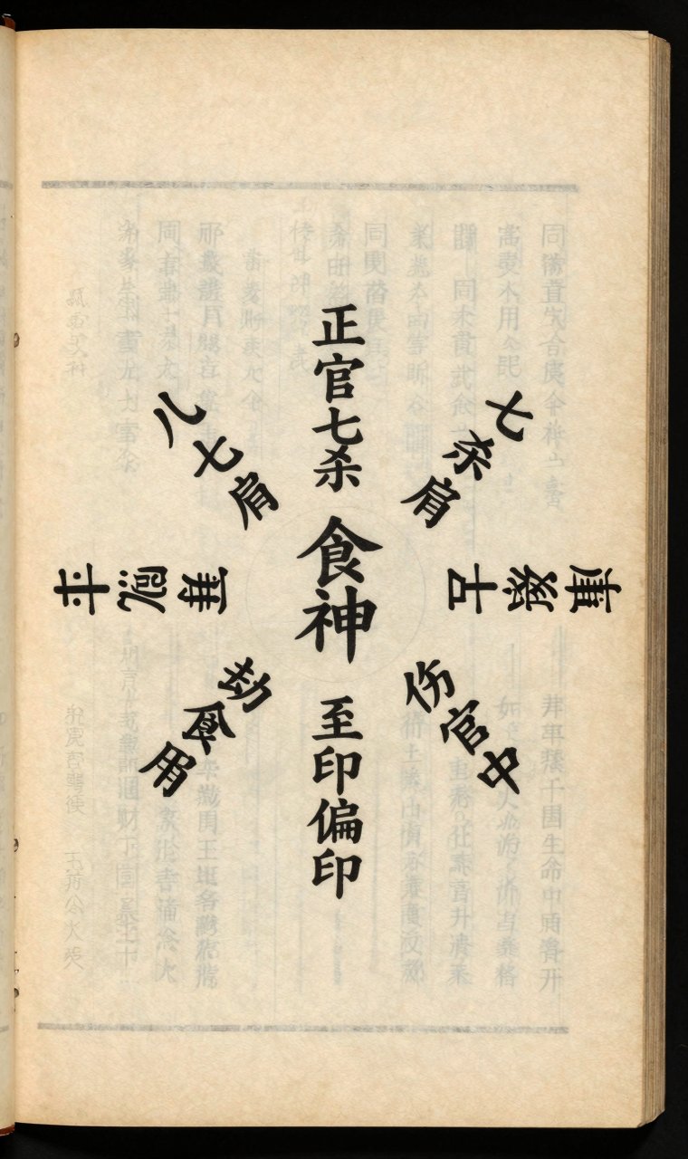 八字十神符号图解