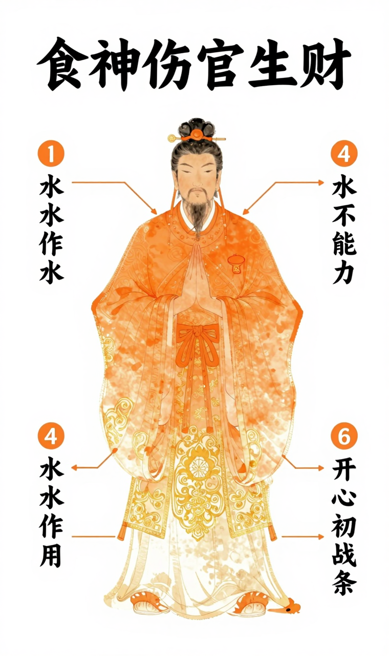 食神伤官生财命理图
