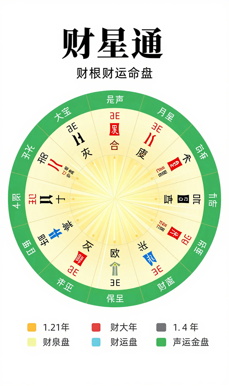 财星通根富贵命理图