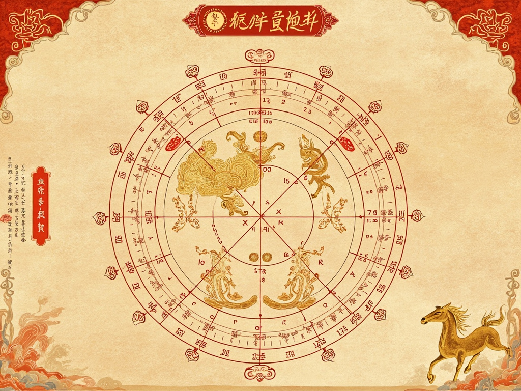 八字命盘示意
