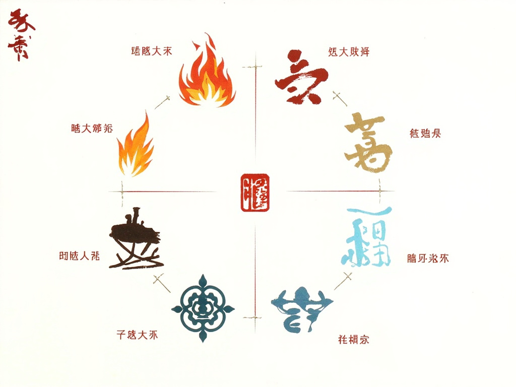 五行生克关系图